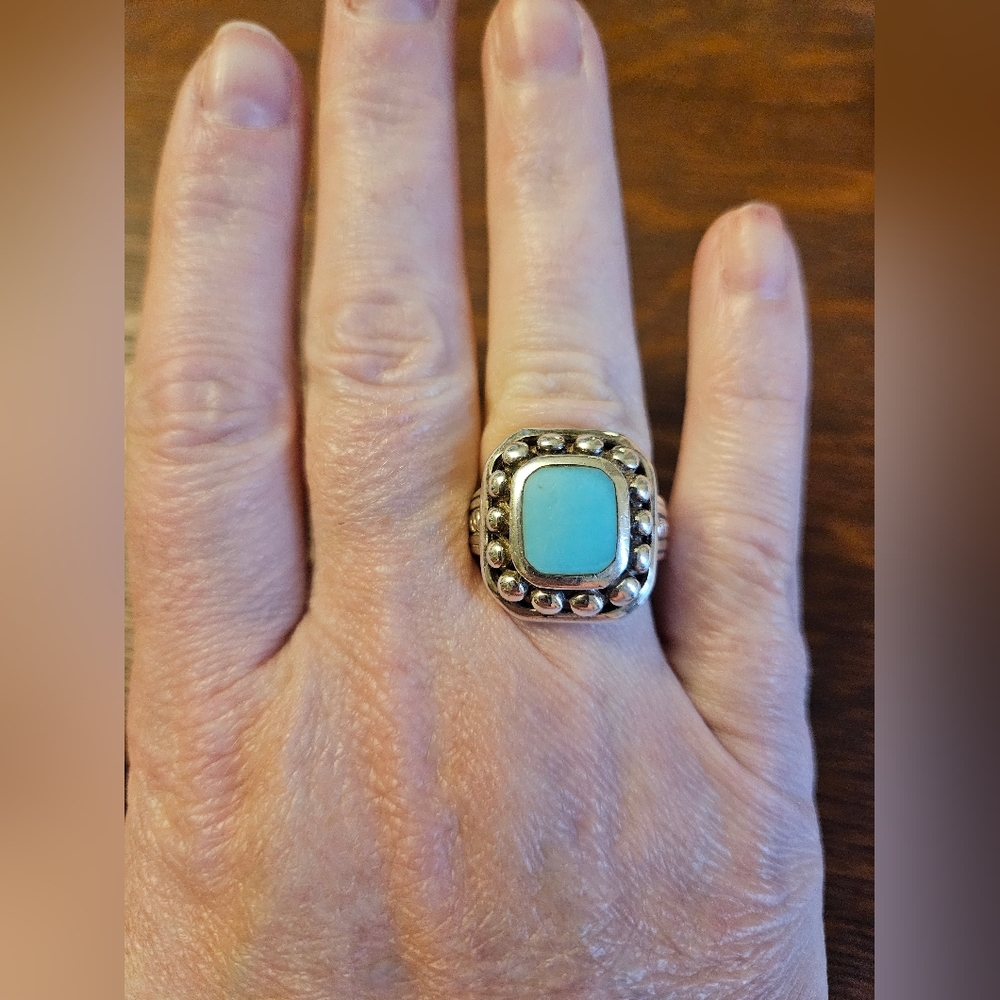 Sterling silver turquoise ring